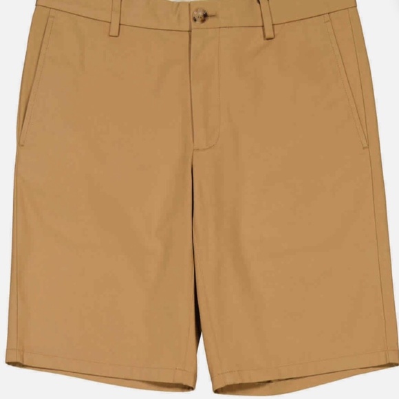 NEW Burberry Camel Cotton Twill Chino Shorts w/Logo Appliqué (UK46)